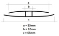 H-Profil 1300mm (4-6mm)