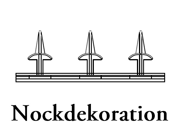 Nockdekoration Orangery utbyggnad