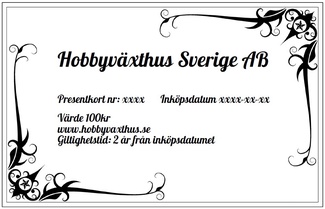 Presentkort Presentkort